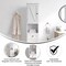 Flash Furniture Dune Farmhouse Freestanding Bathroom Linen Tower Cabinet w/Magnetic Close Doors, 2 Adjust Shelves FS-BATH-6-WH-GG - alternate 4
